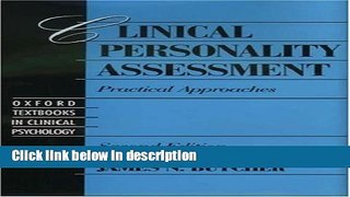 Books Clinical Personality Assessment: Practical Approaches, 2nd Edition (Oxford Textbooks in