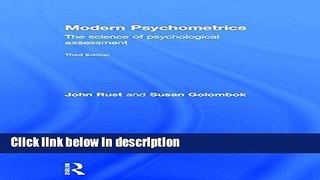 Books Modern Psychometrics, Third Edition: The Science of Psychological Assessment Full Online