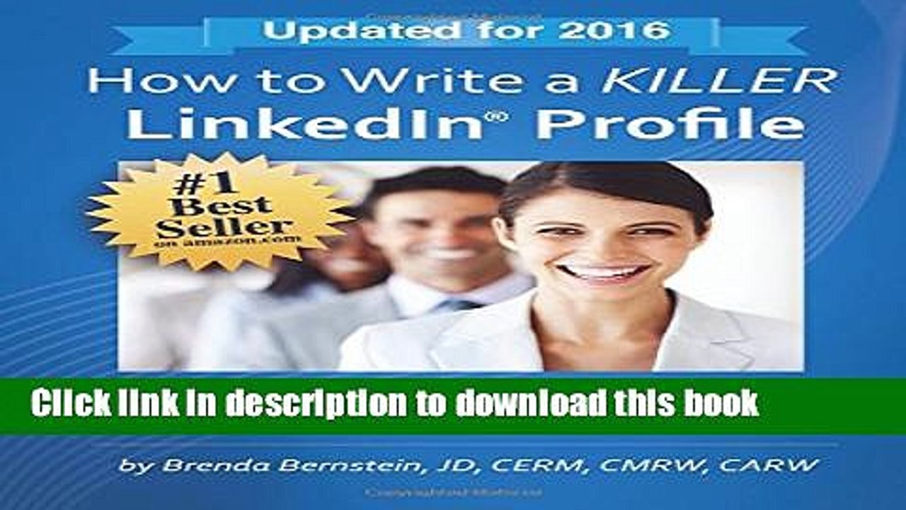 Books How to Write a KILLER LinkedIn Profile... And 18 Mistakes to Avoid Free Online