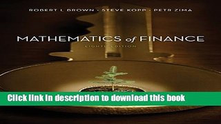 Books Mathematics of Finance Free Online