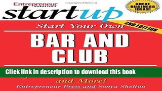 Ebook Start Your Own Bar and Club (Start Your Own Bar   Club) Full Online
