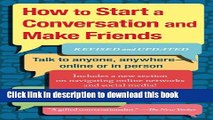 Ebook How To Start A Conversation And Make Friends: Revised And Updated Full Online