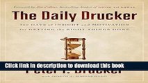 Ebook The Daily Drucker: 366 Days of Insight and Motivation for Getting the Right Things Done Free