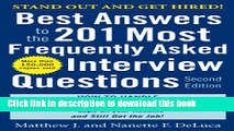 Ebook Best Answers to the 201 Most Frequently Asked Interview Questions, Second Edition Full