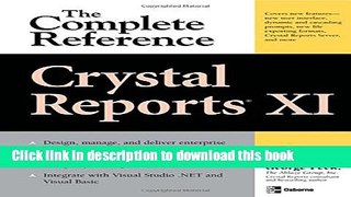 Books Crystal Reports XI: The Complete Reference Free Online
