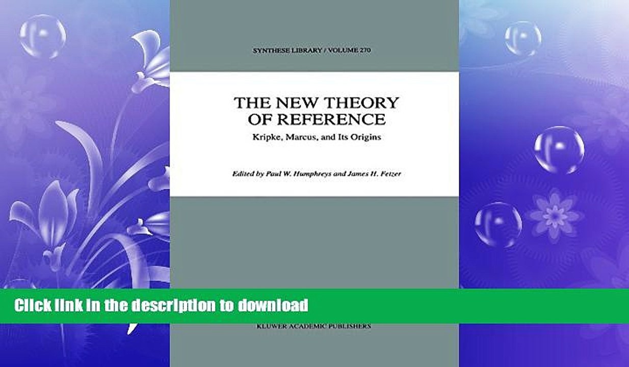 READ book  The New Theory of Reference: Kripke, Marcus, and Its Origins (Synthese Library)  BOOK