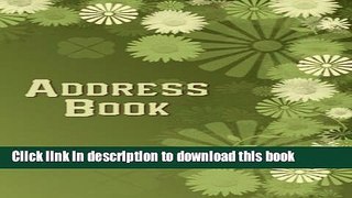 Ebook Address Book: Green   Cream Floral Free Online
