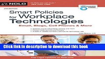 Books Smart Policies for Workplace Technologies: Email, Blogs, Cell Phones   More (Smart Policies