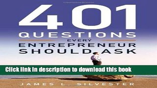 Books 401 Questions Every Entrepreneur Should Ask Full Online