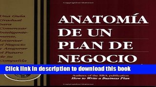 Ebook AnatomÃ­a de un plan de negocio Full Online
