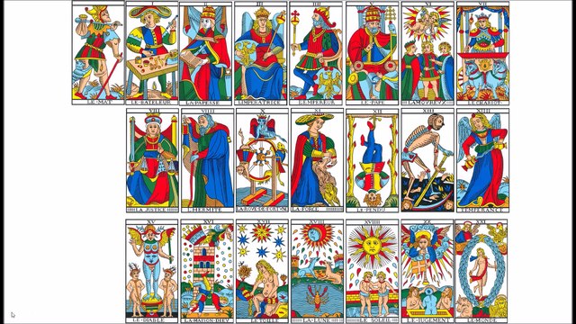 Les 7 colonnes du mandala du tarot, par Vincent Beckers