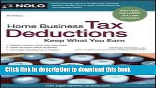 Books Home Business Tax Deductions 8th (egith) edition Full Online