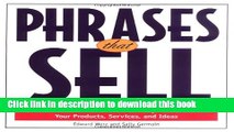 Books Phrases That Sell : The Ultimate Phrase Finder to Help You Promote Your Products, Services,