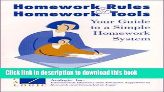 Books Homework Rules and Homework Tools Your Guide to  a Simple Homework System Free Online