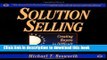 Books Solution Selling: Creating Buyers in Difficult Selling Markets Free Online