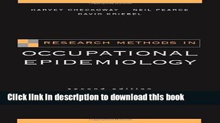 Ebook Research Methods in Occupational Epidemiology (Monographs in Epidemiology and Biostatistics)