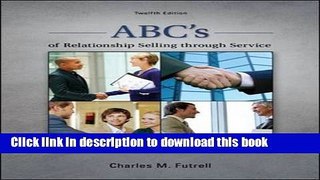 Books ABC s of Relationship Selling through Service Free Online
