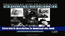 Ebook Principles and Practice of Clinical Research, Third Edition Free Online