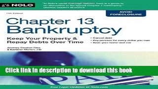 Books Chapter 13 Bankruptcy: Keep Your Property   Repay Debts Over Time Free Online