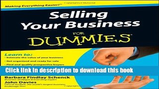 Books Selling Your Business For Dummies Free Online