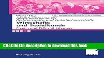 PDF  Wirtschafts- und Sozialkunde: Fragen und FÃ¤lle mit LÃ¶sungen  Online
