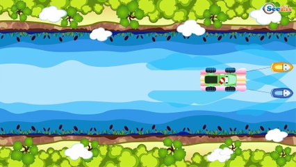 The Excavator with The Crane - Diggers for kids | Construction Trucks Cartoons for children