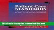 Ebook Patient Care Standards: Collaborative Planning   Nursing Interventions Free Online
