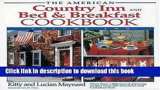 Ebook The American Country Inn and Bed   Breakfast Cookbook, Volume II (American Country Inn