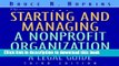 Ebook Starting and Managing a Nonprofit Organization: A Legal Guide (Wiley Nonprofit Law, Finance