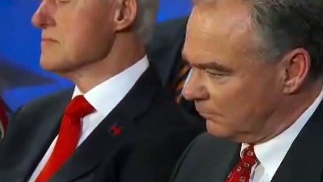 ¿Se quedó dormido Bill Clinton durante el discurso de Hillary?
