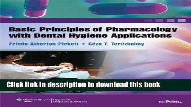 Ebook Basic Principles of Pharmacology with Dental Hygiene Applications (Point (Lippincott