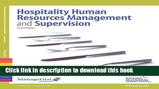Ebook ManageFirst: Human Resources and Supervision with Online Test Voucher (2nd Edition) Full