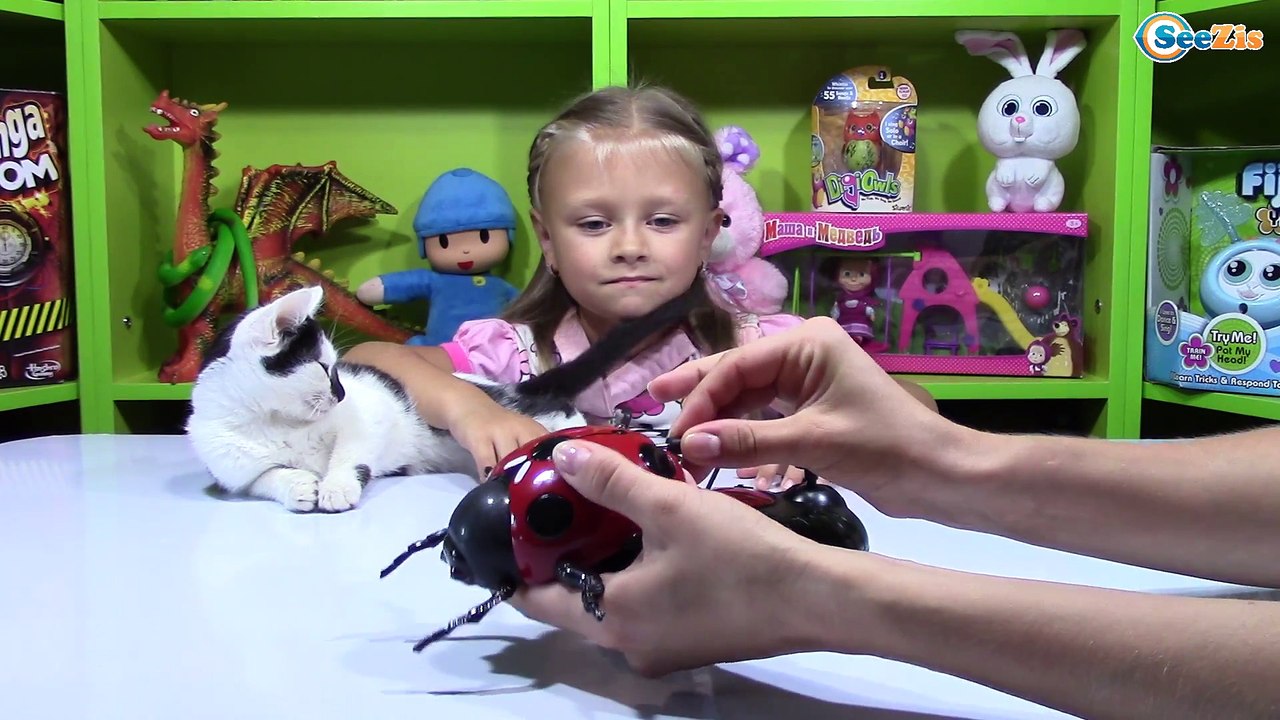 Жук Божья Коровка! Ярослава и Котенок Барсик ...