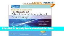 Ebook Brunner and Suddarth s Textbook of Medical Surgical Nursing: In One Volume (Brunner