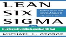 PDF  Lean Six Sigma: Combining Six Sigma Quality with Lean Production Speed  Free Books