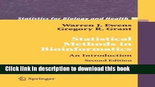 Books Statistical Methods in Bioinformatics: An Introduction (Statistics for Biology and Health)