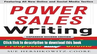 Ebook Power Sales Writing, Revised and Expanded Edition: Using Communication to Turn Prospects