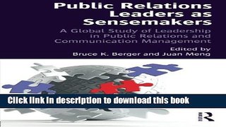 Ebook Public Relations Leaders as Sensemakers: A Global Study of Leadership in Public Relations