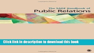 Books The SAGE Handbook of Public Relations Full Online