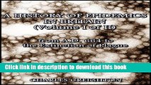 Ebook A History of Epidemics in Britain (Volume I of II) : from A.D. 664 to the Extinction of
