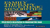 Ebook Family Therapy with Ethnic Minorities (Sage Sourcebooks for the Human Services Series) Free