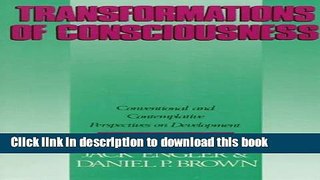 Books Transformations of Consciousness: Conventional and Contemplative Perspectives On Development