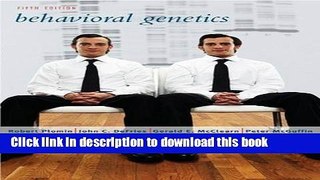 Ebook Behavioral Genetics Free Online