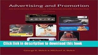 Books Advertising and Promotion: An Integrated Marketing Communications Perspective, Sixth Edition