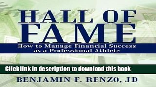 Books Hall of Fame: How to Manage Financial Success as a Professional Athlete Free Online