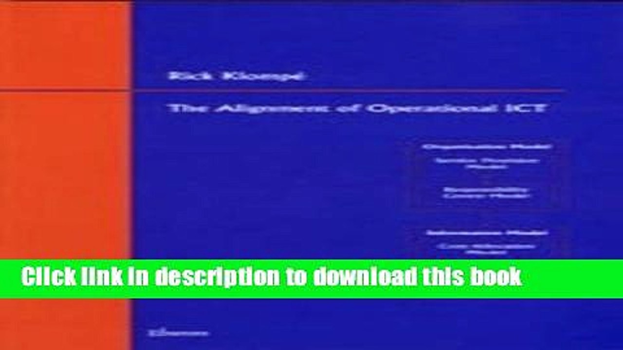 Download  The Alignment of Operational ICT  Online