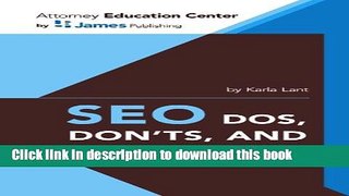 Ebook SEO Dos, Don ts, and Must-Haves Free Online