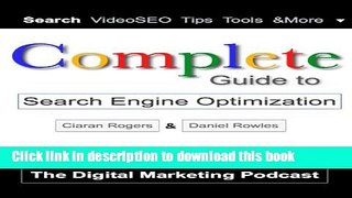 Books Complete Guide to Search Engine Optimization Free Online