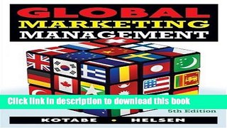 Books Global Marketing Management Free Online