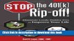 Ebook Stop the 401(k) Rip-Off!: Eliminate Costly Hidden Fees to Improve Your Life Free Online